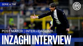 SIMONE INZAGHI INTERVIEW  INTER 22 CAGLIARI 🎙️⚫🔵 [upl. by Donata]