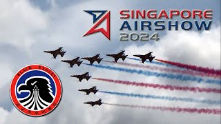 Singapore Airshow 2024 ROKAF  Black Eagles Aerial Display [upl. by Judenberg686]