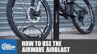 How to inflate tubeless tyres with the Airwave AirBlast [upl. by Surovy]