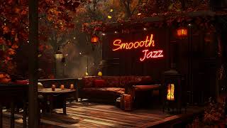 Unwind with Cafe Bookshop Ambience with Warm Fireplace SoundSoft Instrumental Jazz To Productivity [upl. by Cohberg351]