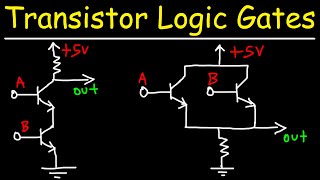 Transistor Logic Gates  NAND AND OR NOR [upl. by Ferde]