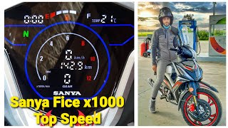 Sanya Fice x1000 2021 49cc  Top Speed [upl. by Mahoney515]