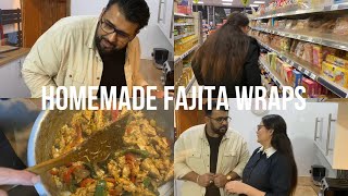 How to make homemade fajita wraps  vlog  Nazos Life [upl. by Sivaj]