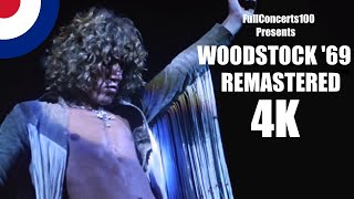 The Who  WOODSTOCK 1969 Full Concert 4K  REMASTERED [upl. by Aniaj]