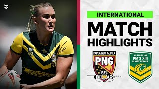 Rugby League International  PNG Orchids PMs XIII v Australian PMs XIII  Match Highlights  2024 [upl. by Rebekah]