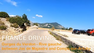 91 🇫🇷 France driving Gorges du Verdon  Rive gauche [upl. by Guimond929]