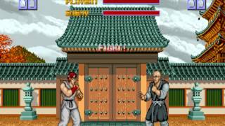 Street Fighter 1 Arcade Japan Stage 1 Ryu vs Retsu [upl. by Ahsatsana]