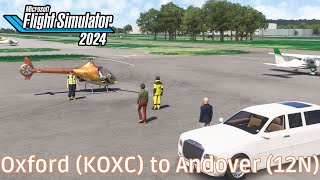 Oxford KOXC to Andover 12N  Passenger Transport  GCG2  MicrosoftFlightSimulator2024 [upl. by Cannon751]