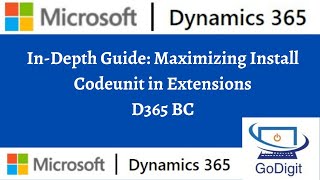 InDepth Guide Maximizing Install Codeunit in Extensions [upl. by Addison]