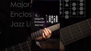 Major7th Enclosure Jazz Guitar Lick [upl. by Alhsa65]