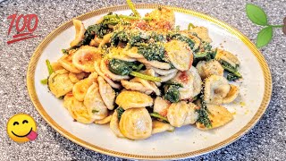 ORECCHIETTE con cime e capuliato ricetta veganaricetteflash [upl. by Anialram]