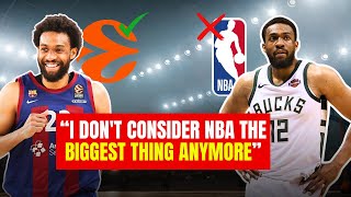 Jabari Parker doesnt consider the NBA the quotbiggest thingquot anymore and wants trophies with Barcelona [upl. by Enyrehtac475]