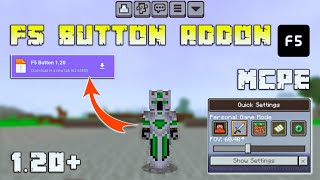 F5 Button Addon For Minecraft Pe 120  Change Camera Angle In One Click [upl. by Kendrah]