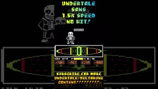 15X SPEED SANS NO HIT undertale sans nohit challenge megalovania [upl. by Telracs17]