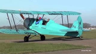 stampe sv4 PHOPA Startup and Lowpass at Teuge Airport netherlands 09032014 [upl. by Eugenio]