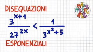 DISEQUAZIONI ESPONENZIALI 2  DE20 [upl. by Azenav]