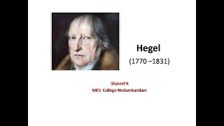 Hegel and his Ideas on history [upl. by Jehiah]