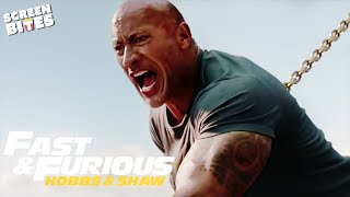 The Rock Going HeadToHead with a HELICOPTER  Hobbs amp Shaw 2019  Screen Bites [upl. by Bow895]