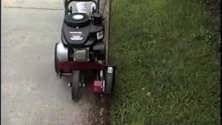 Using a Gas Edger walk behind  Yard Machine [upl. by Burgwell]