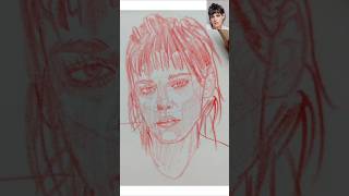 Love lies bleeding 💋 cast Kristen Stewart drawing  art portraitdrawing sketch drawingtutorial [upl. by Eedolem]