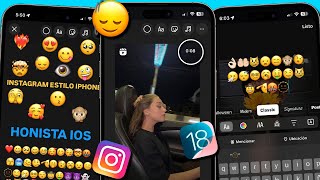 HONISTA ACTUALIZADO 2024 INSTAGRAM estilo IPHONE con EMOJIS IOS  FUENTES IOS  BORDES CURVADOS [upl. by Ibbie]