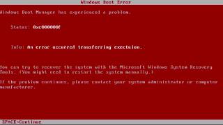 Windows Longhorn crazy error [upl. by Suzanne]