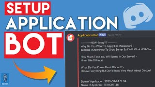 How To Add And Setup Application Bot in 2022 [upl. by Declan]