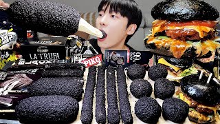 ASMR MUKBANG  직접 만든 갤럭시 꿀젤리 블랙 디저트 아이스크림 먹방 amp 레시피 DESSERT GALAXY HONEY JELLY CANDY [upl. by Berfield44]