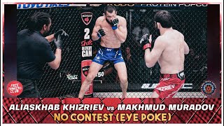 Khizriev vs Muradov ends in a NO CONTEST after nasty eye poke at UFCVegas85  Bloody Water Podcast [upl. by Siffre985]