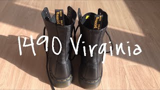 UNBOXINGㅣ닥터마틴 1490 버지니아 10홀 리뷰 DrMartens 1490 Virginia review [upl. by Leikeze]