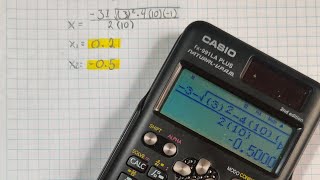 CALCULADORAS  Casio fx 991EX CLASSWIZ  Interpolación con 3 puntos [upl. by Mahalia]