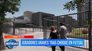 Jugadores graves tras choque de cabezas en futsal [upl. by Japeth]