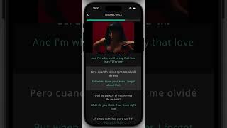 MERCEDES Lyrics English Translation  Becky G Oscar Maydon via LyricFluent app [upl. by Bettzel]