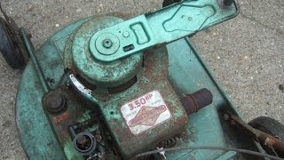 1966 Briggs and Stratton  Original Wind up starter  First start [upl. by Wrightson]