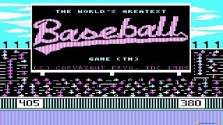 the worlds greatest baseball game gameplay PC Game 1985 [upl. by Vial]