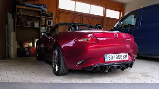 Mazda MX5 ND G160 Ulter Exhaust Cold Start [upl. by Aisetal]