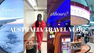 TRAVEL VLOG MOVING TO AUSTRALIA 🇦🇺 AS AN INTERNATIONAL STUDENT  FYLING ALONE FOR THE FIRST TIME [upl. by Youlton883]