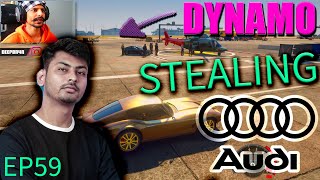 Stealing DynamoGaming AUDI CAR  New INDIAN GTA VIDEO  BrarTV  EP59 [upl. by Ysiad]