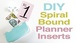 DIY Spiral Bound Planner Inserts [upl. by Bilicki]