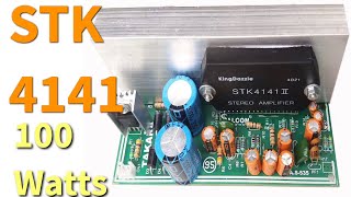 stk 4141 audio amplifier boards 100 watt stereo [upl. by Acina790]