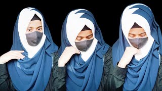 Criss Cross Hijab Tutorial  Chiffon Hijab Tutorial With Full Coverage [upl. by Tyler643]