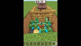 Prank With Villager Gone Wrong 😥shorts minecraft [upl. by Woodcock]