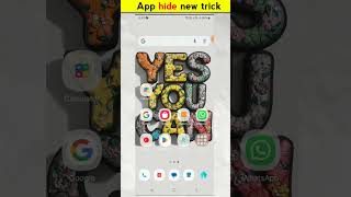 App Hide New Trick Amazing 👍👌youtubeshort apphide trend trendingshort shorts viralshorts [upl. by Ingraham]