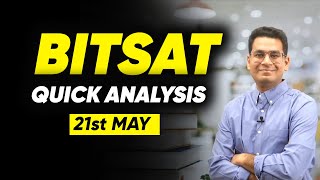 BITSAT MAY 2023  21st May l Quick Analysis  MathonGo  Anup Sir [upl. by Brest]