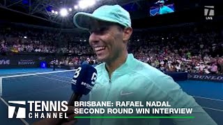 Rafael Nadal Breaks Down His Bathroom Time Violation Brisbane 2R [upl. by Egrog]