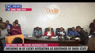 LIVE SwearingIn Ceremony Of Lucky Aiyedatiwa As Governor Of Ondo State [upl. by Annahsor]