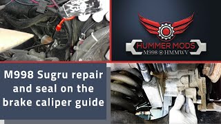 M998 HMMWV Sugru Repair and seal on the Brake Caliper Guide and DipStick [upl. by Riedel]