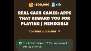 Memefi New Video Code Today  Real Cash Games Apps That Reward You for Playing  MemeGirls  MemeFi [upl. by Hakceber554]