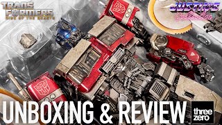 Optimus Prime Transformers Rise of the Beasts Threezero DLX Diecast Unboxing amp Review [upl. by Caril633]