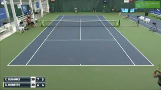 Chris Eubanks Wins First Pro Match At Charlottesville Challenger [upl. by Constantin]